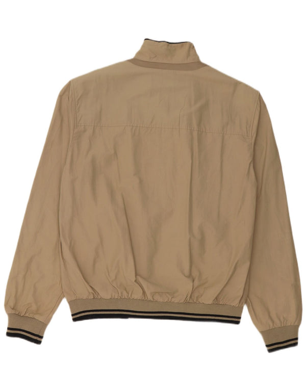 Geox Hommes Respira Bomber Veste UK 42 XL Beige Rayé Coton