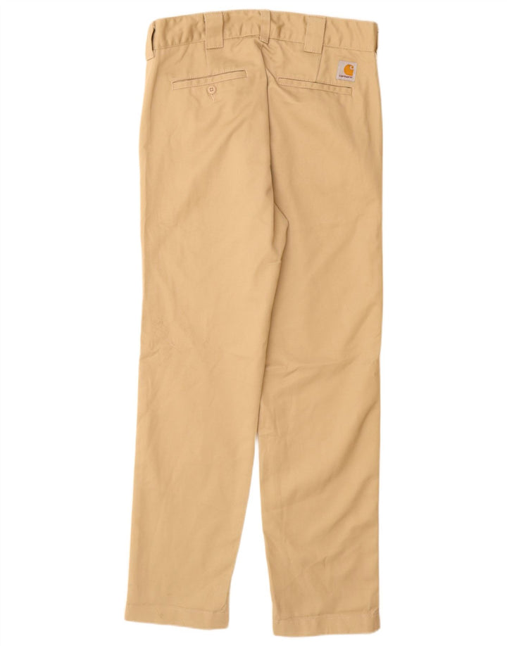 CARHARTT Pantalon Chino Slim Homme W28 L30 Beige Polyester