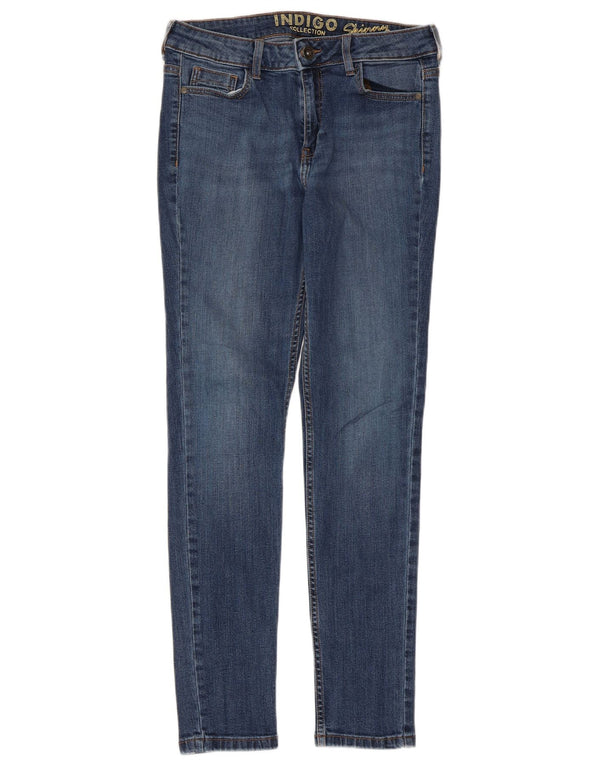 Marks & Spencer Womens Skinny Jeans UK 12 Medium W30 L29 Blue Cotton