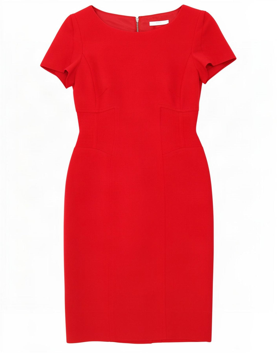 Marks & Spencer Robe fourreau pour femme UK 8 Small Rouge Polyester