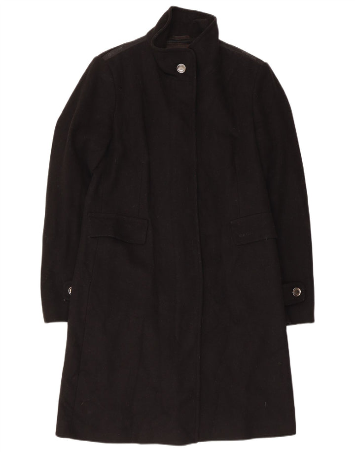 Geox Respira Pardessus pour femme UK 10 Petite laine noire