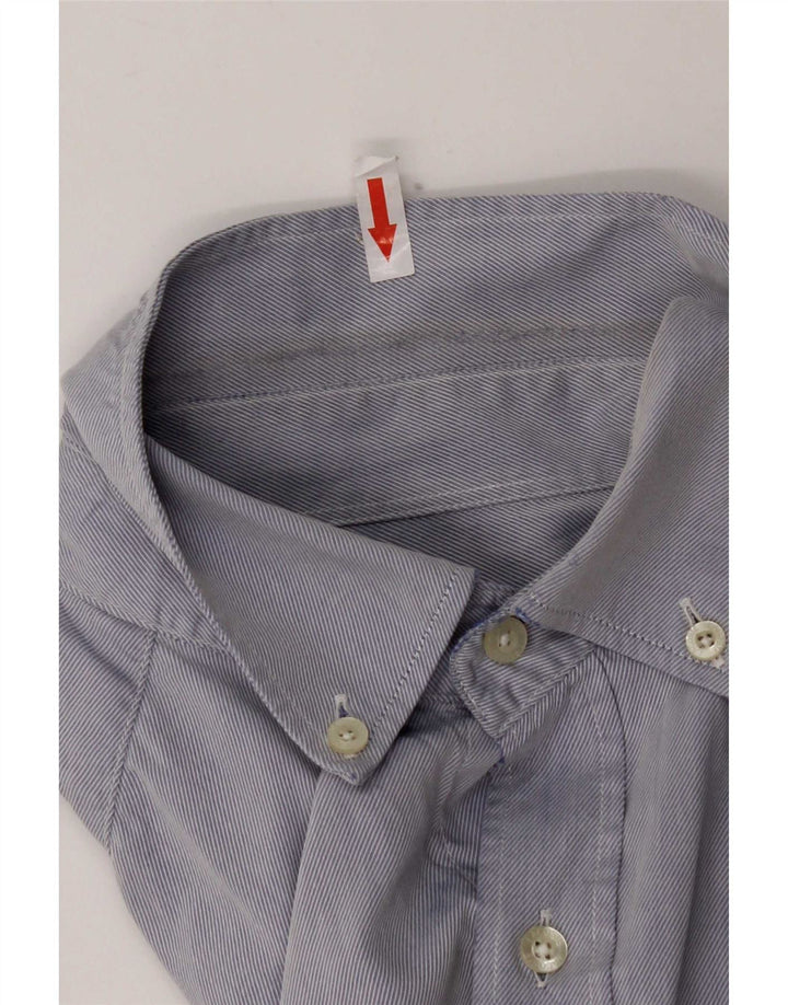 Lacoste Chemise Homme Taille 39 Petit Coton Bleu à Rayures