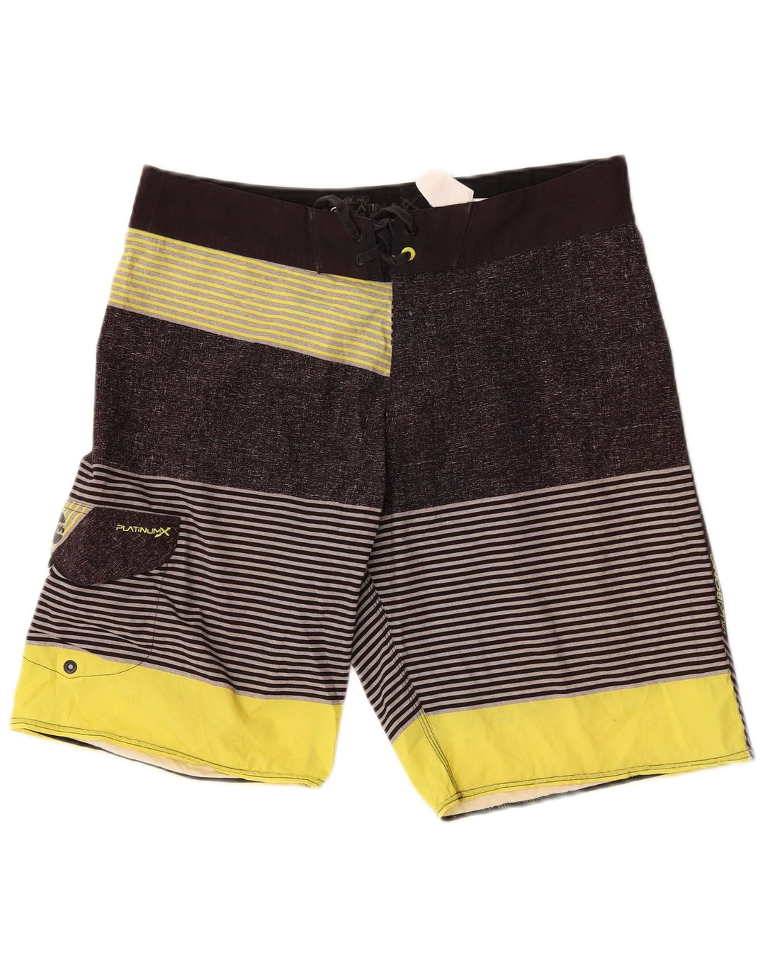 Billabong Short de bain homme grand gris rayé polyester