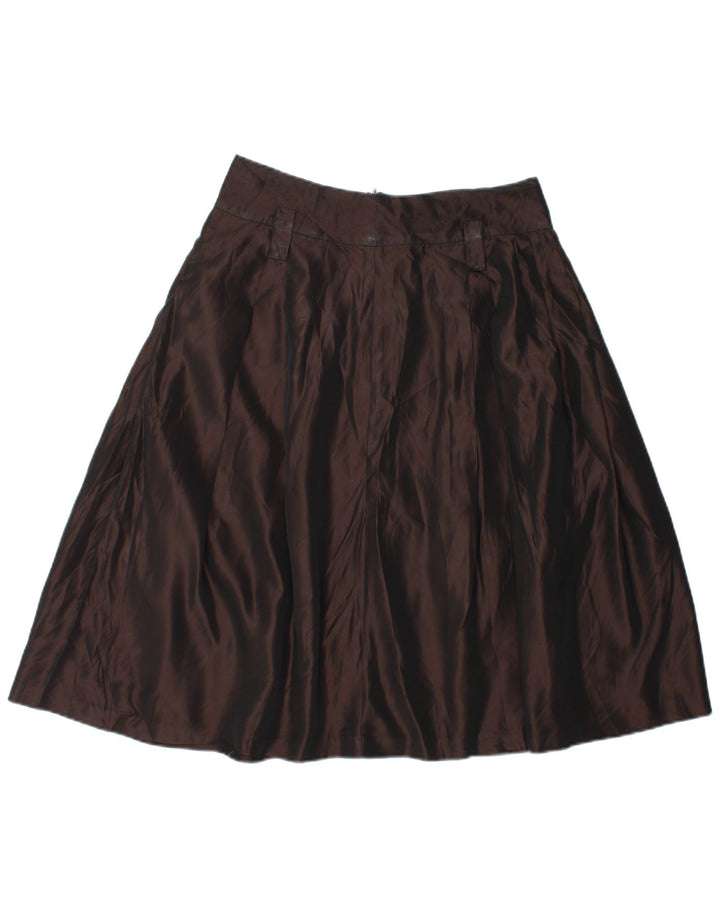 Zara Femme Jupe A-Line Medium W28 Rayonne Marron