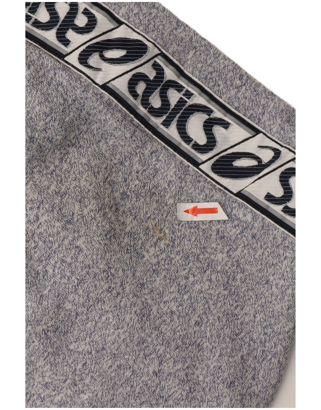 ASICS Pantalon de survêtement graphique pour homme en coton moucheté bleu marine moyen