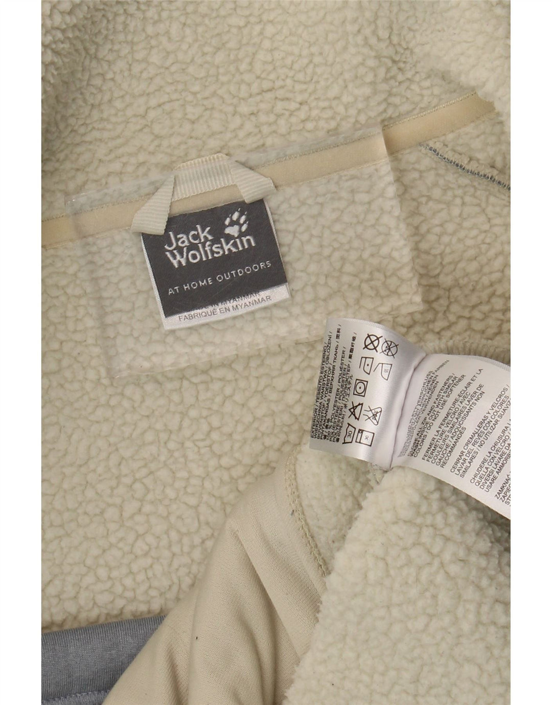 Jack Wolfskin Veste Sherpa Femme UK 16 Grand Bleu Polyester