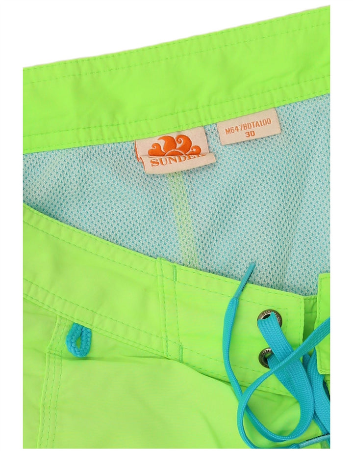 Sundek Short de bain graphique homme vert moyen polyester