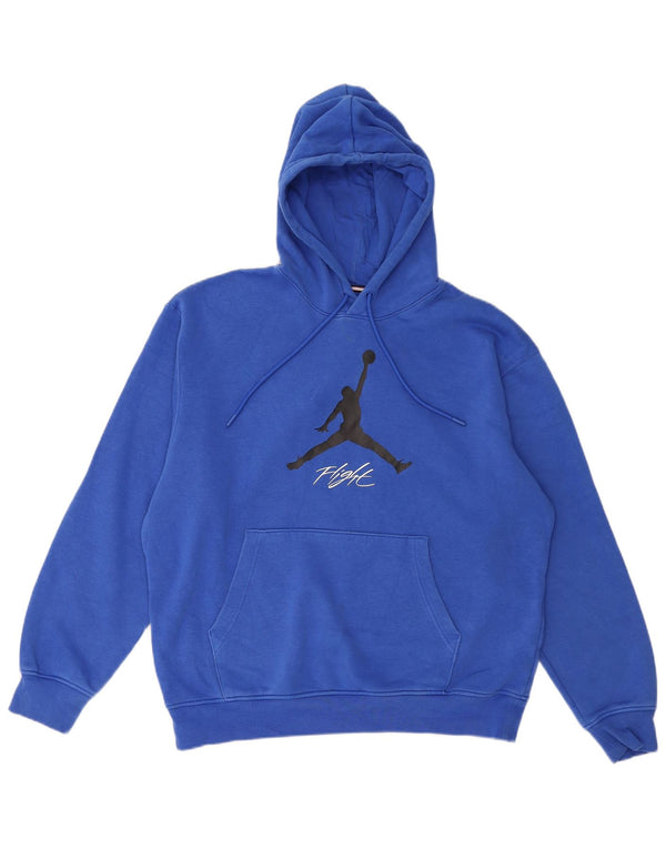 Jordan Pull à capuche graphique pour homme en coton bleu moyen