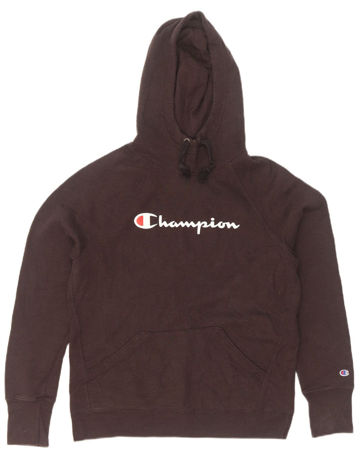 Champion Pull à capuche graphique pour homme XS Noir Polyester