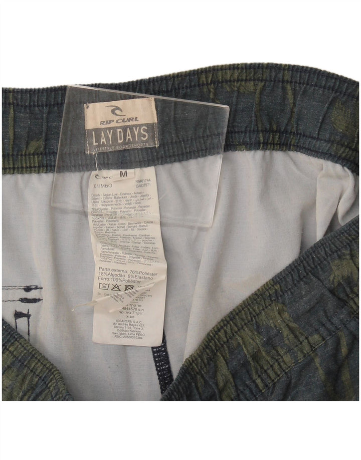 Rip Curl Short de sport pour homme en coton floral gris moyen
