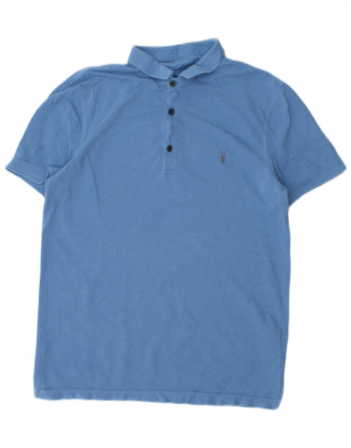 ALL SAINTS Polo Homme Petit Bleu Coton