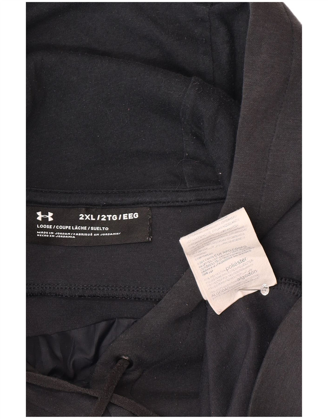 Under Armour Pull à capuche graphique pour homme 2XL Noir Polyester