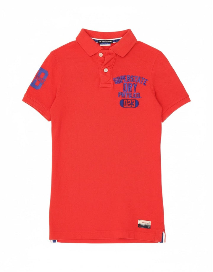 Superdry Polo Graphique Petit Rouge Coton Homme