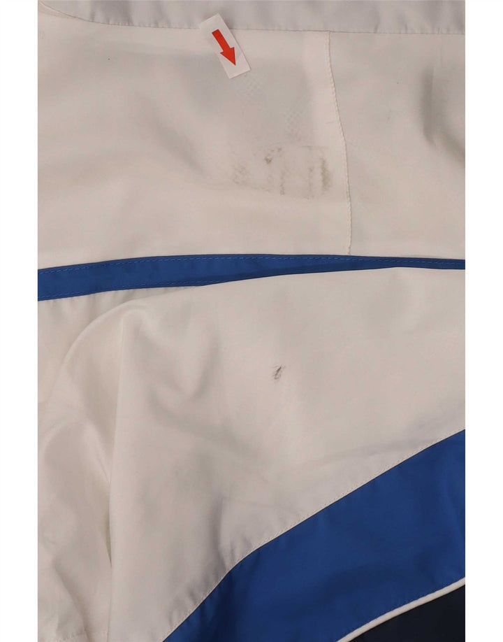 Asics Veste de survêtement pour homme 2XL Blanc Colorblock Polyester