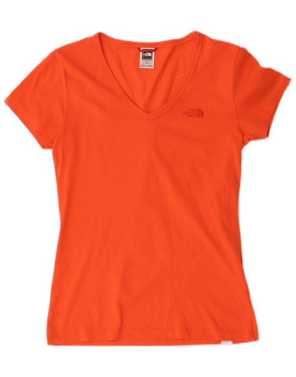 The North Face T-Shirt Femme Top UK 10 Petit Coton Rouge