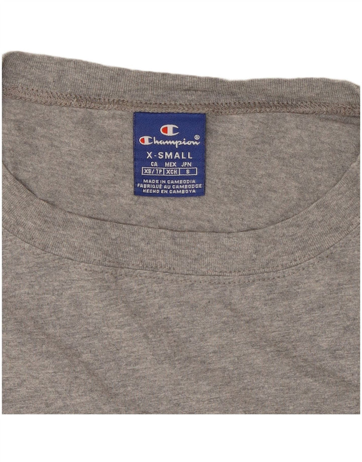 CHAMPION Sweat-shirt surdimensionné à motif court pour femme UK 6 XS Gris