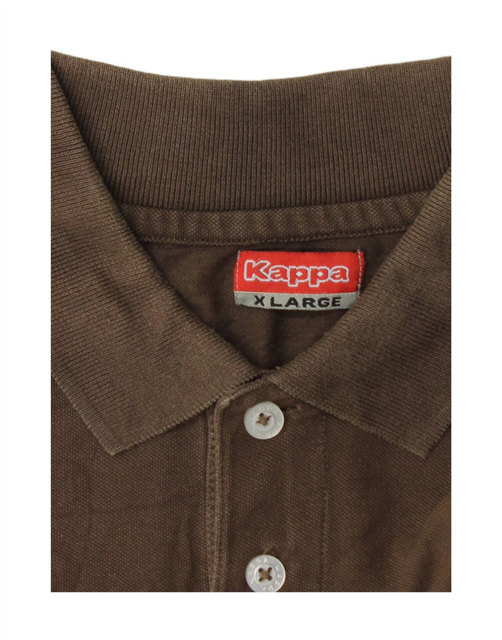 Kappa Polo Homme XL Marron