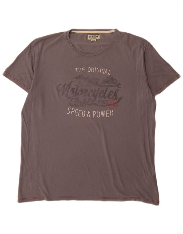 Marlboro Classics T-Shirt graphique homme haut 2XL gris coton