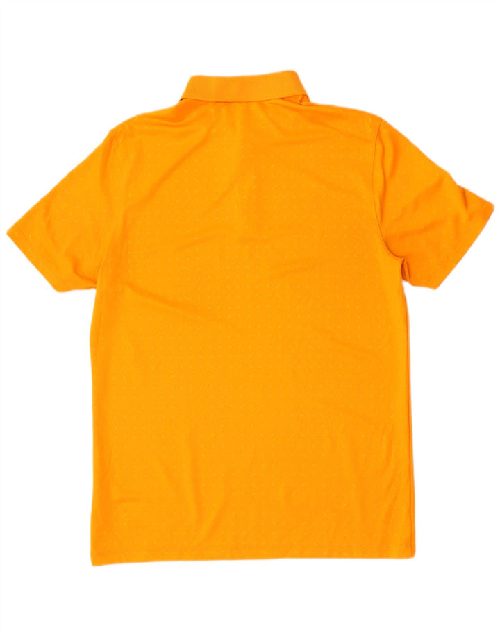 Nike Polo Dri Fit Standard Fit pour homme en polyester à pois orange moyen