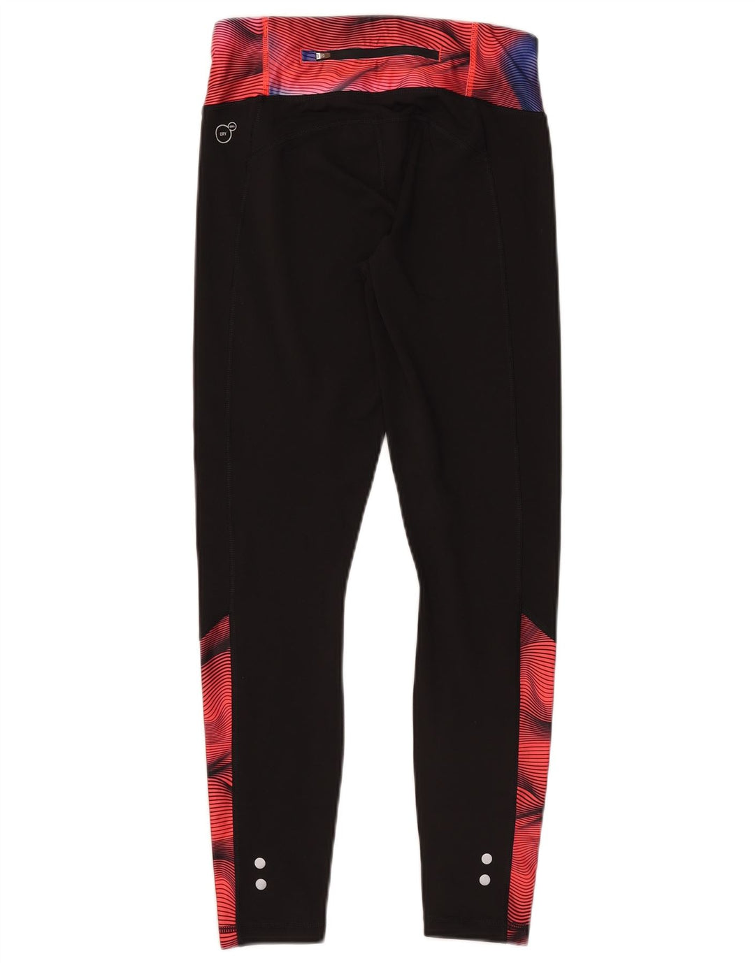 Puma Legging à motif abstrait pour femme UK 10 Small Noir Colourblock