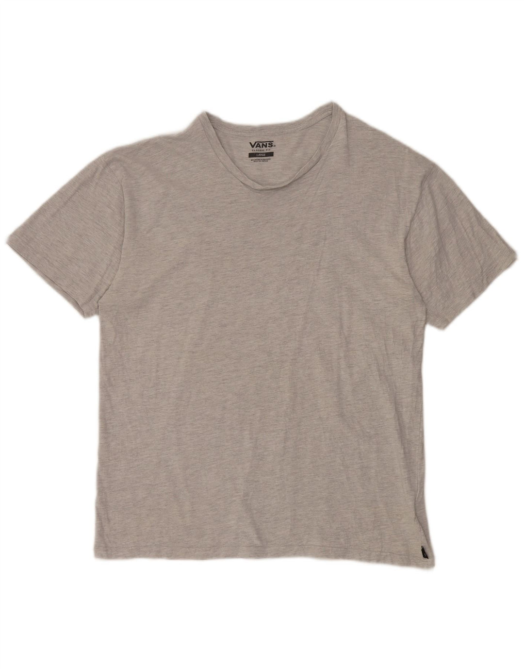 Vans T-shirt coupe classique pour hommes, grand, gris, coton