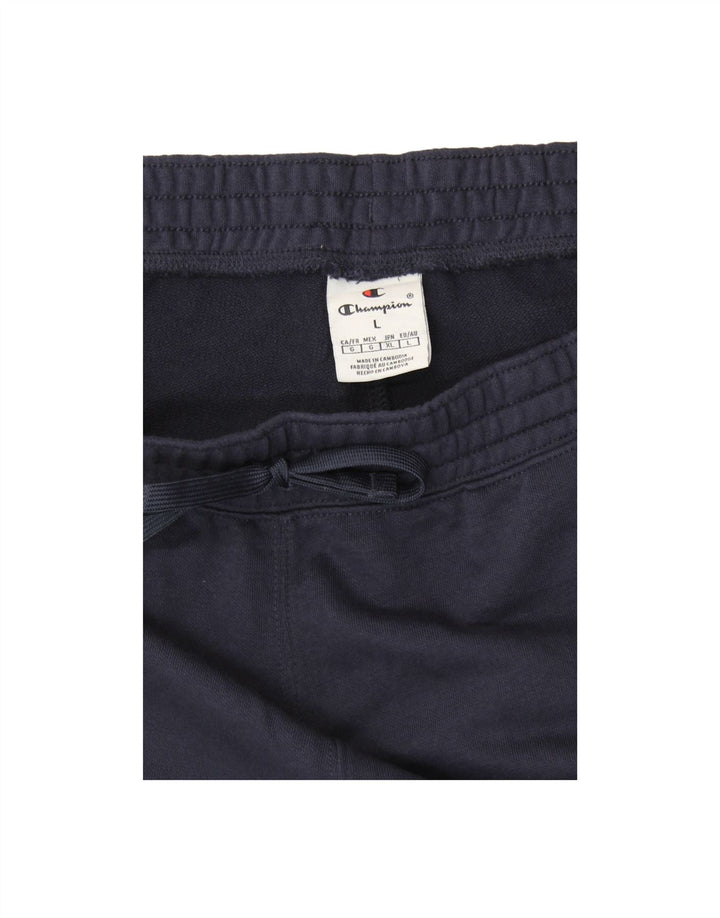 CHAMPION Mens Tracksuit Trousers Joggers Large  Navy Blue