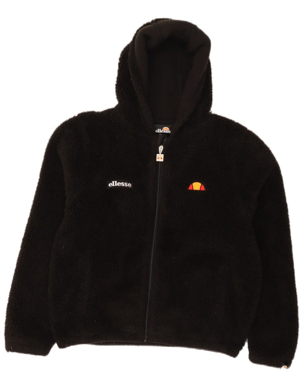 Ellesse Veste Polaire à Capuche Fille 12-13 ans Noir Polyester