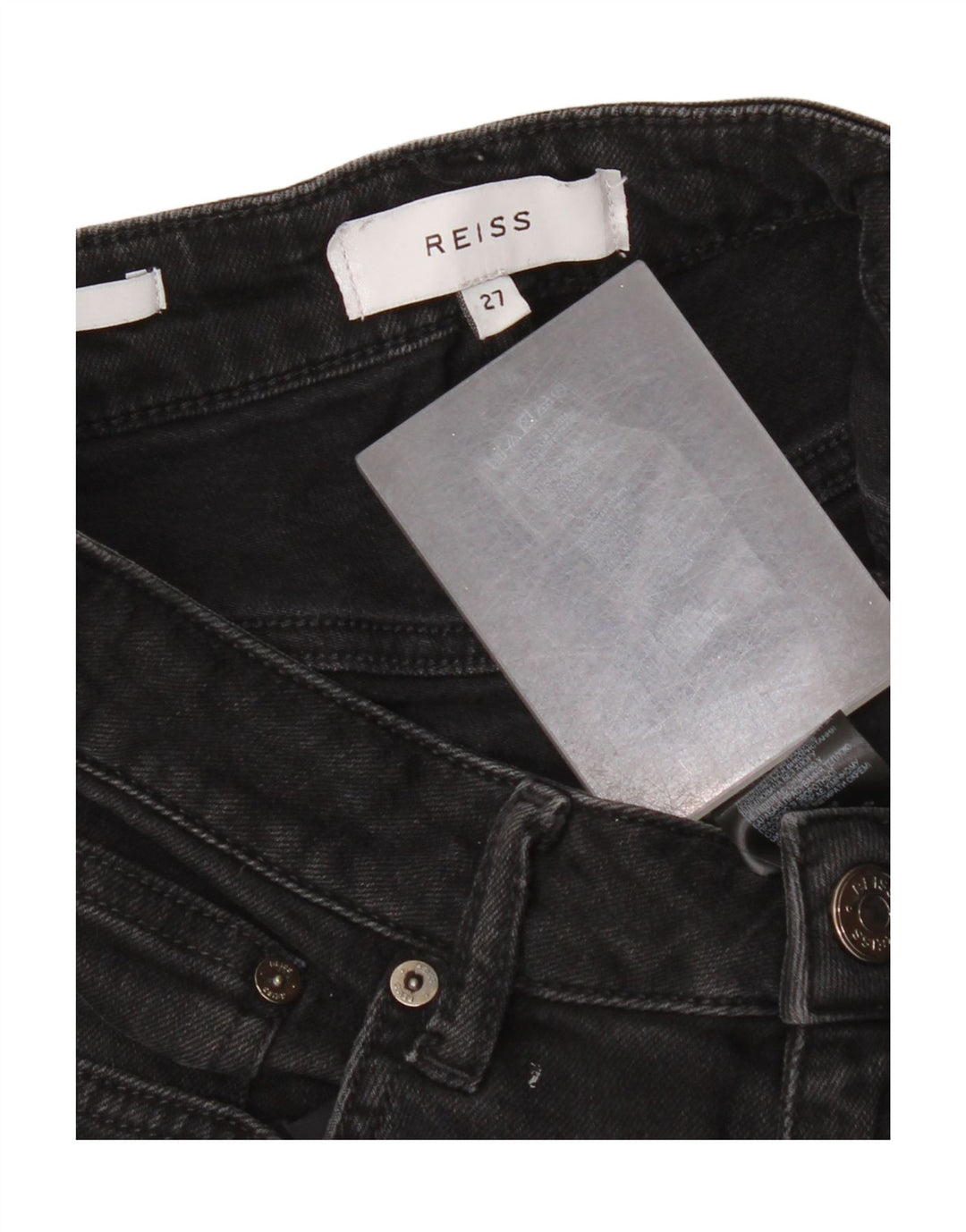 Reiss Jean Slim Femme W27 L26 Noir Coton