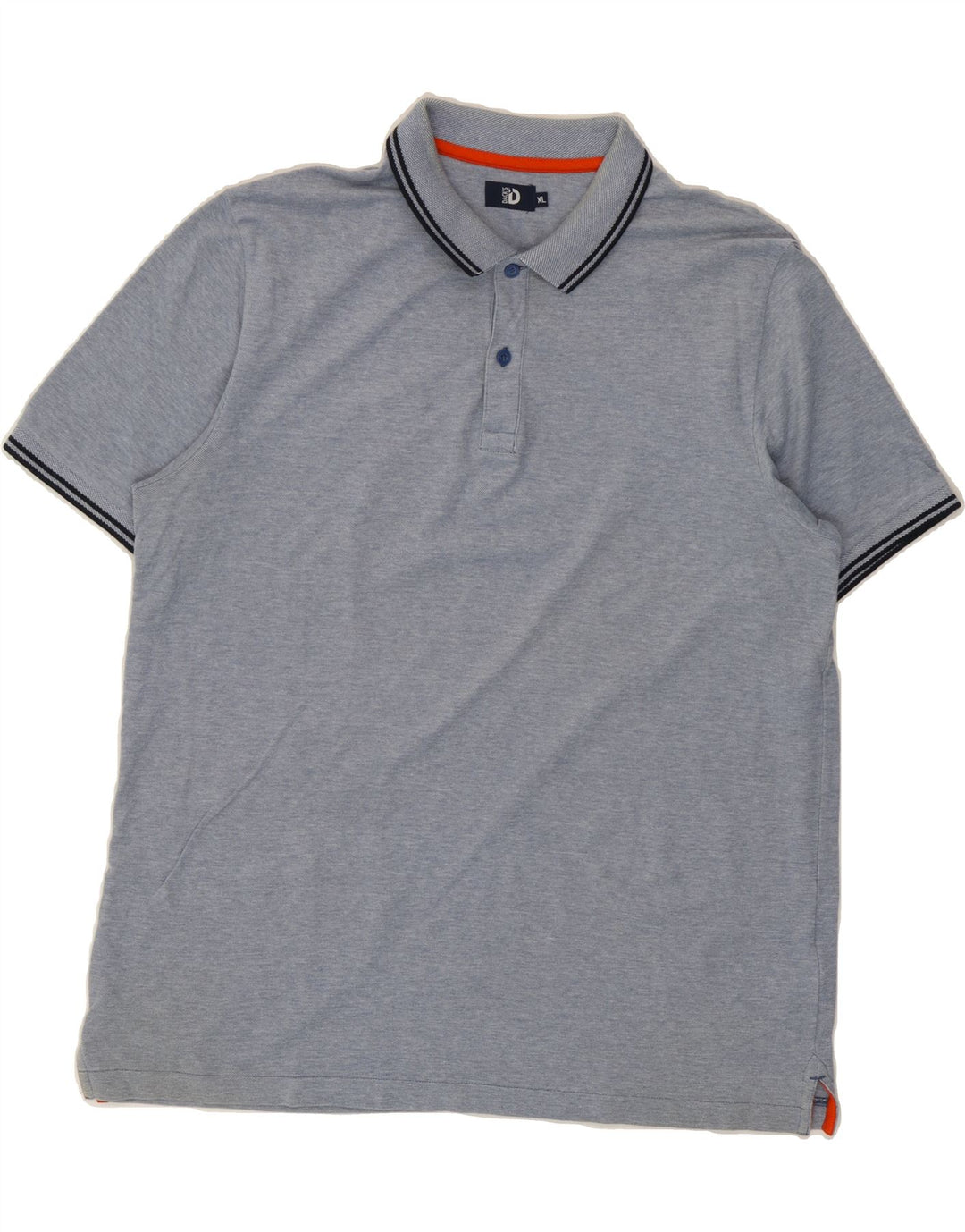 DACK'S Mens Polo Shirt XL Blue Cotton Vintage Dack's and Second-Hand Dack's from Messina Hembry 