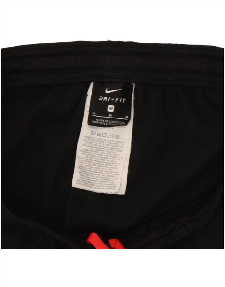 Nike Pantalon de survêtement pour femme UK 12 Medium Noir Colourblock Polyester