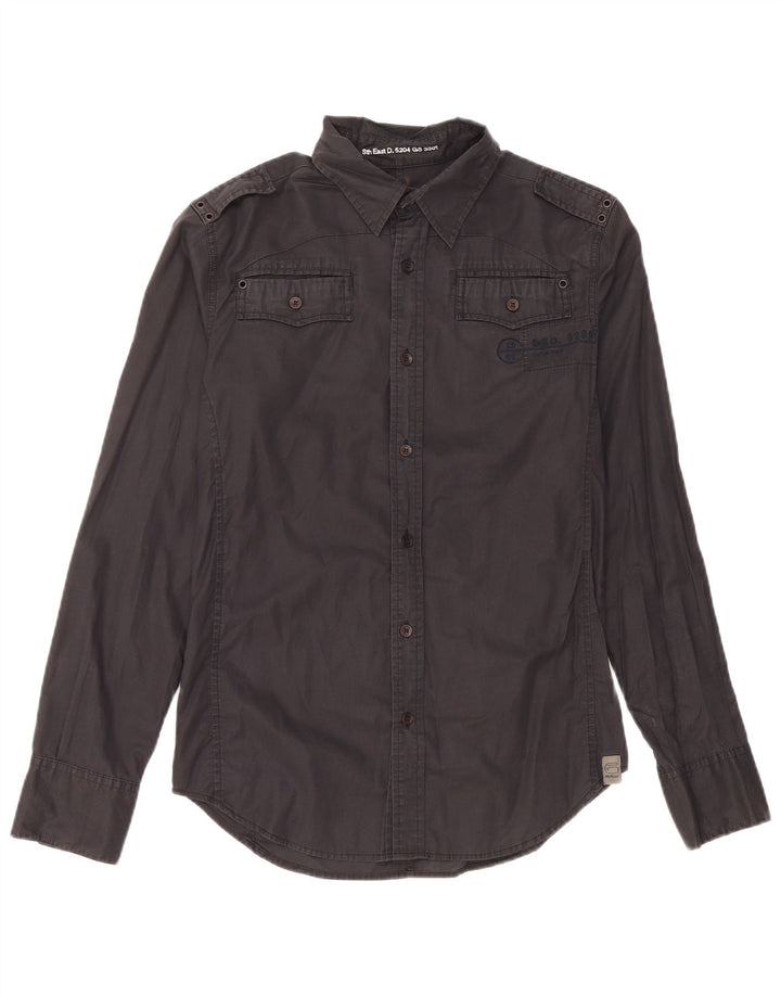 G-Star Homme Chemise Militaire Small Noir Coton