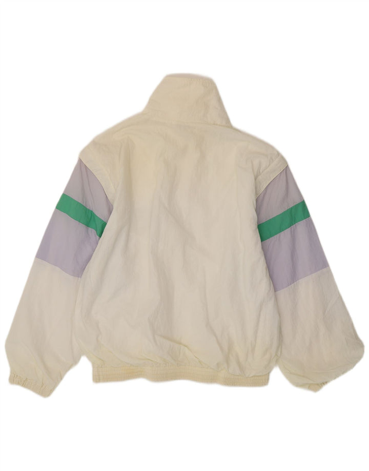 Belfe Veste de Survêtement Homme Large Blanc Colorblock Polyamide