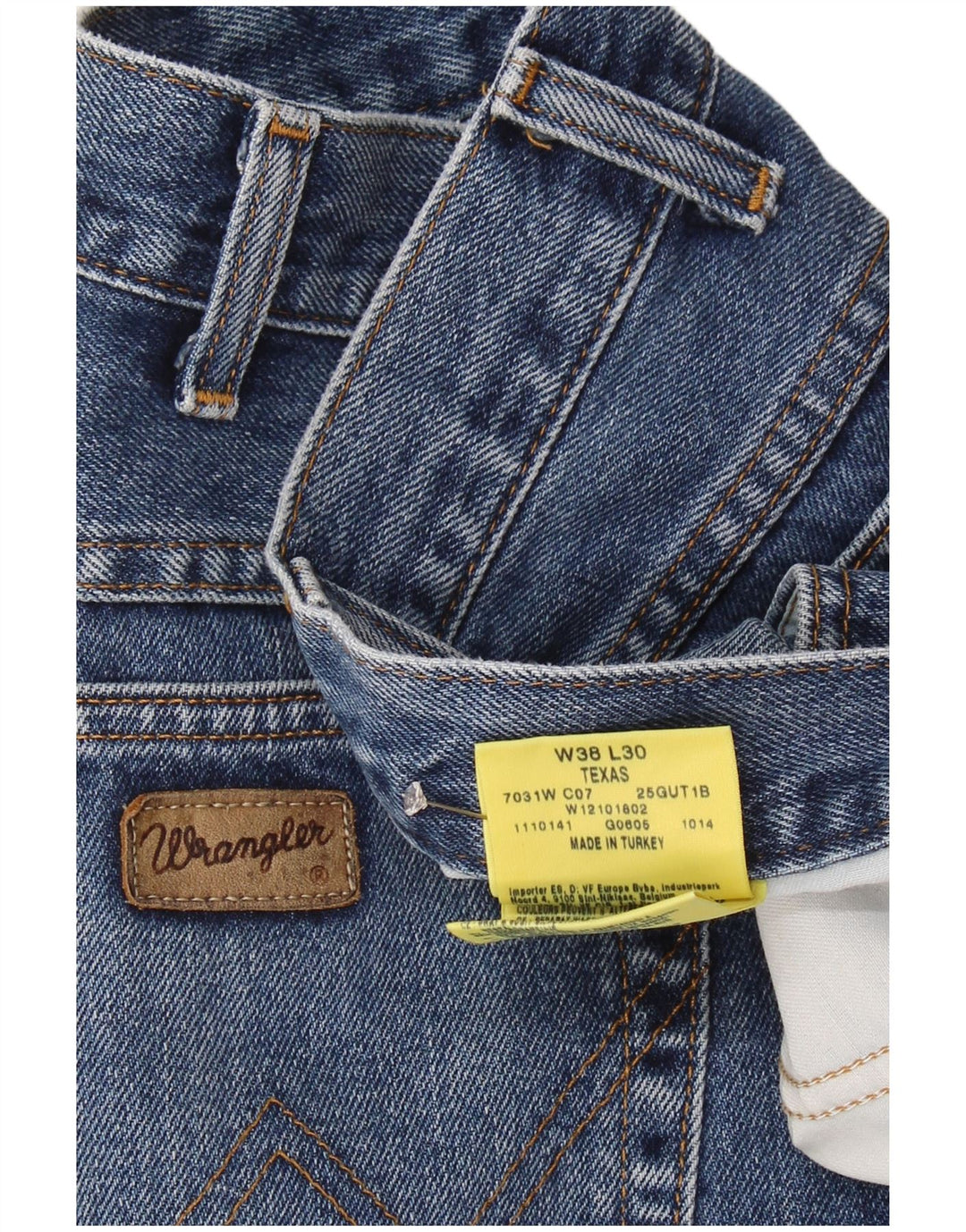 Wrangler Jean Droit Texas Homme W38 L30 Bleu Coton