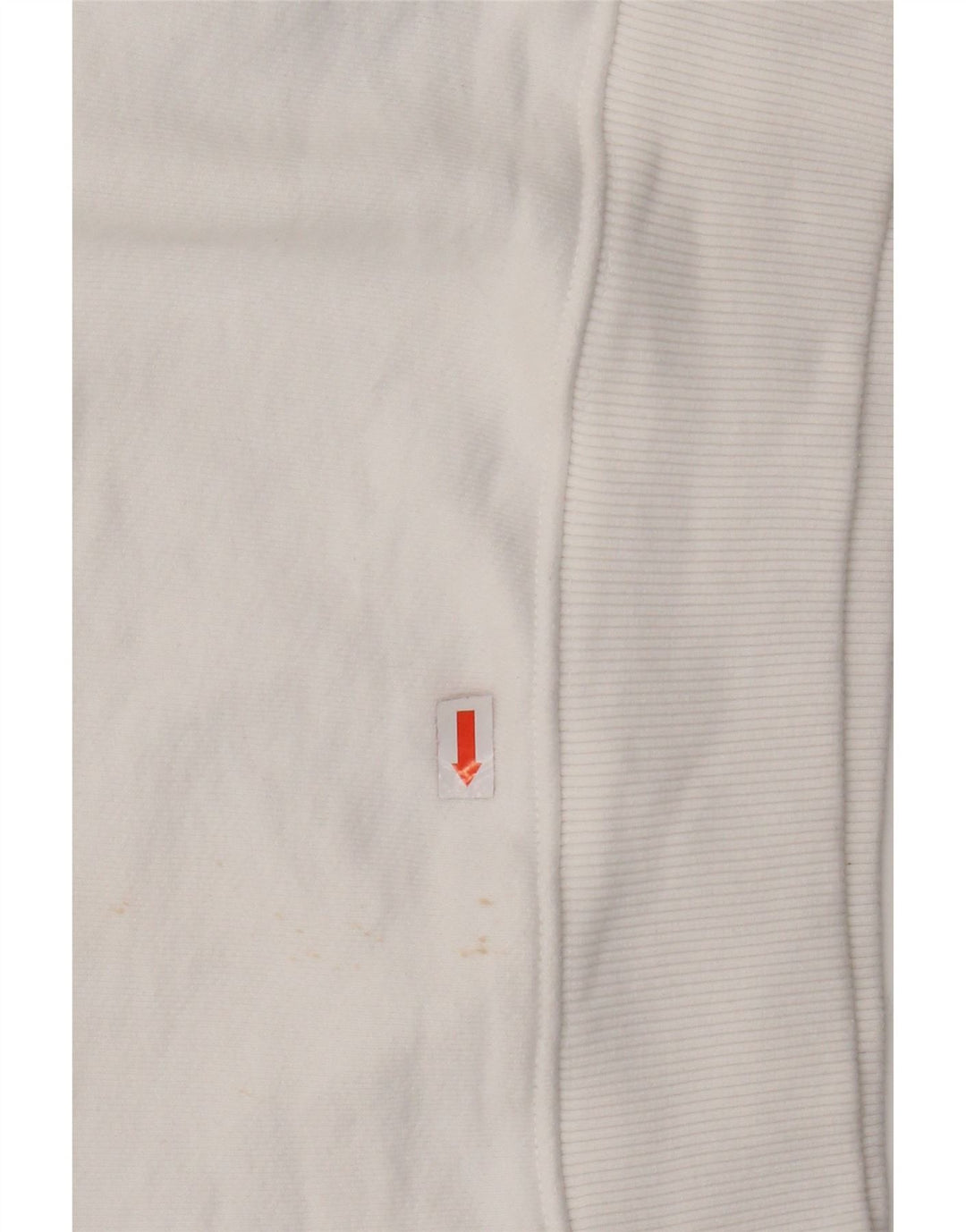 TOMMY HILFIGER Sweat-shirt court surdimensionné pour femme UK 6 XS Blanc