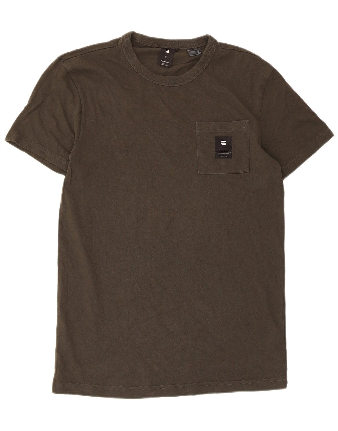 G-Star Homme T-Shirt Top Petit Kaki Coton