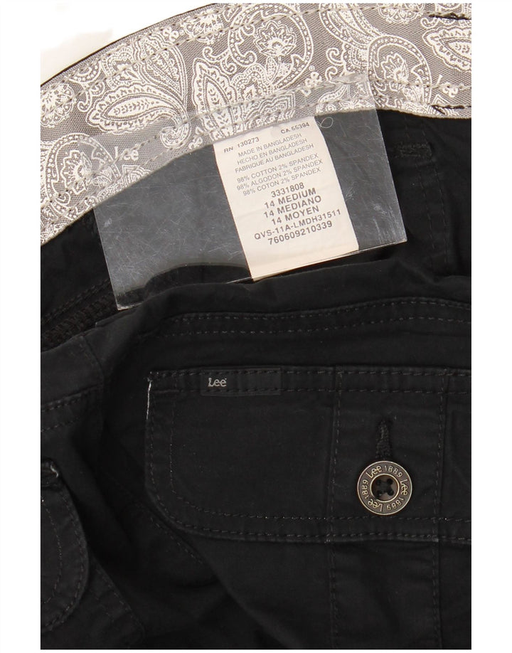 LEE Bermuda Cargo pour Femme US 14 XL W36 Coton Noir