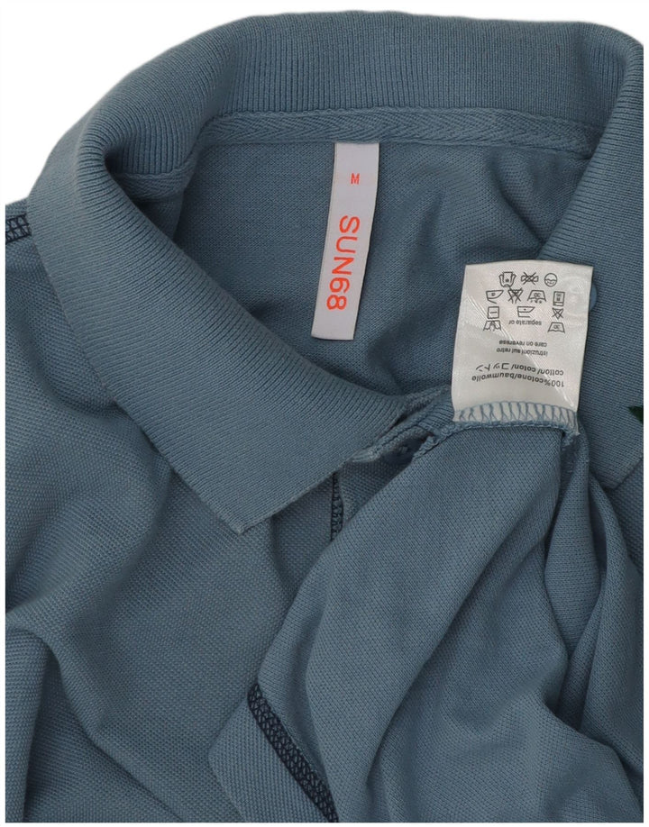 Sun68 Polo Homme Bleu Moyen Coton
