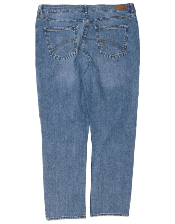 FAT FACE Chesham Girlfriend Jean droit pour femme UK 16 Large W36 L28 Bleu