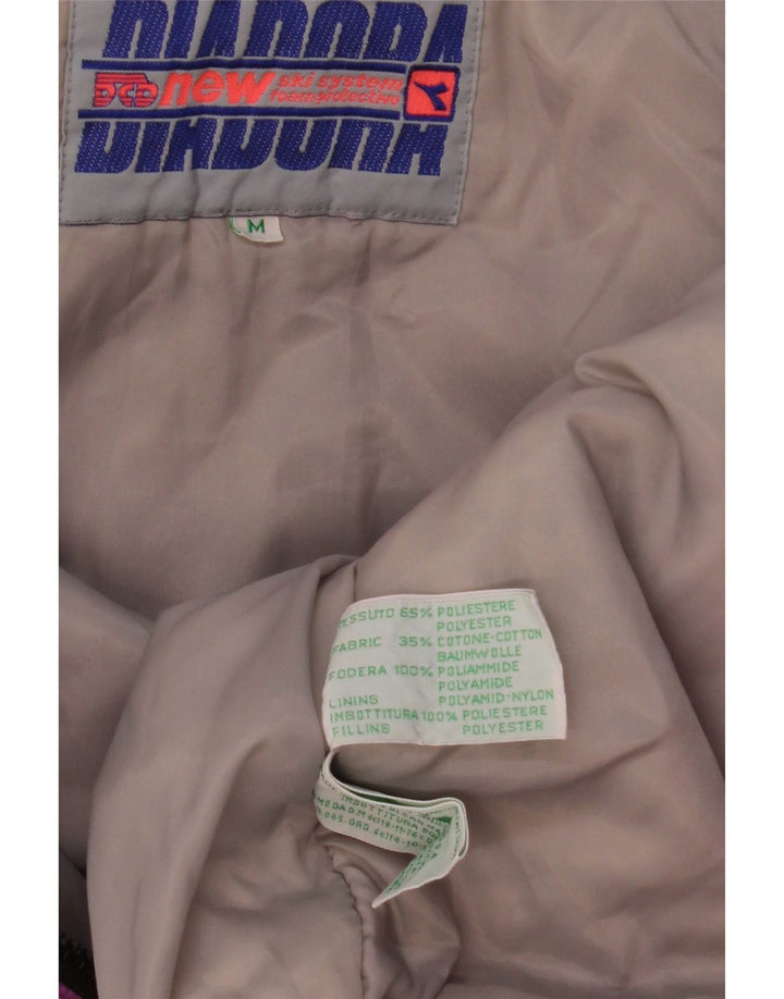 Diadora Combinaison de ski surdimensionnée à capuche pour femme UK 14 Violet moyen Polyester