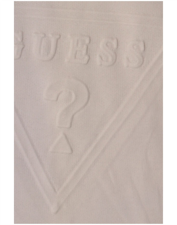 Guess Sweat-Shirt Graphique Homme XL Coton Blanc Cassé