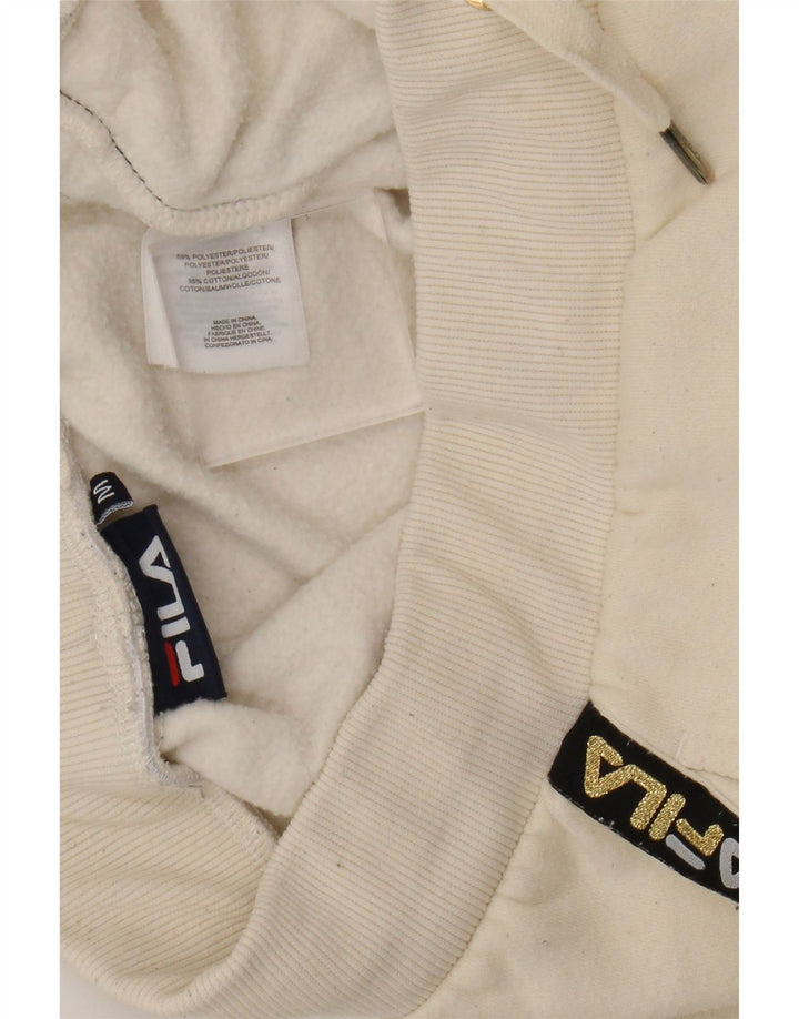 Fila Pantalon de survêtement graphique pour femme UK 14 Beige moyen Polyester