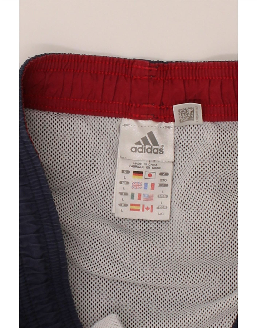ADIDAS Mens Sport Shorts Large Navy Blue Polyester Vintage Adidas and Second-Hand Adidas from Messina Hembry 