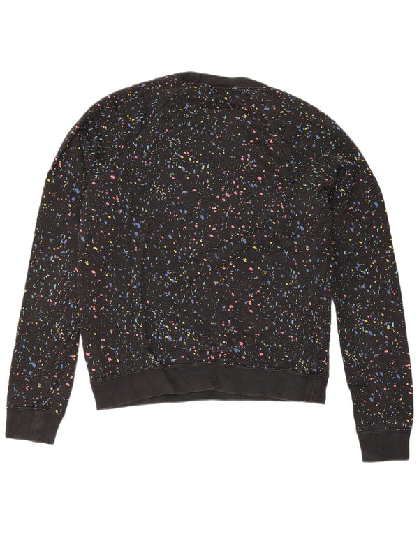 Nike Sweat-shirt surdimensionné graphique pour femme UK 6 XS Noir à pois