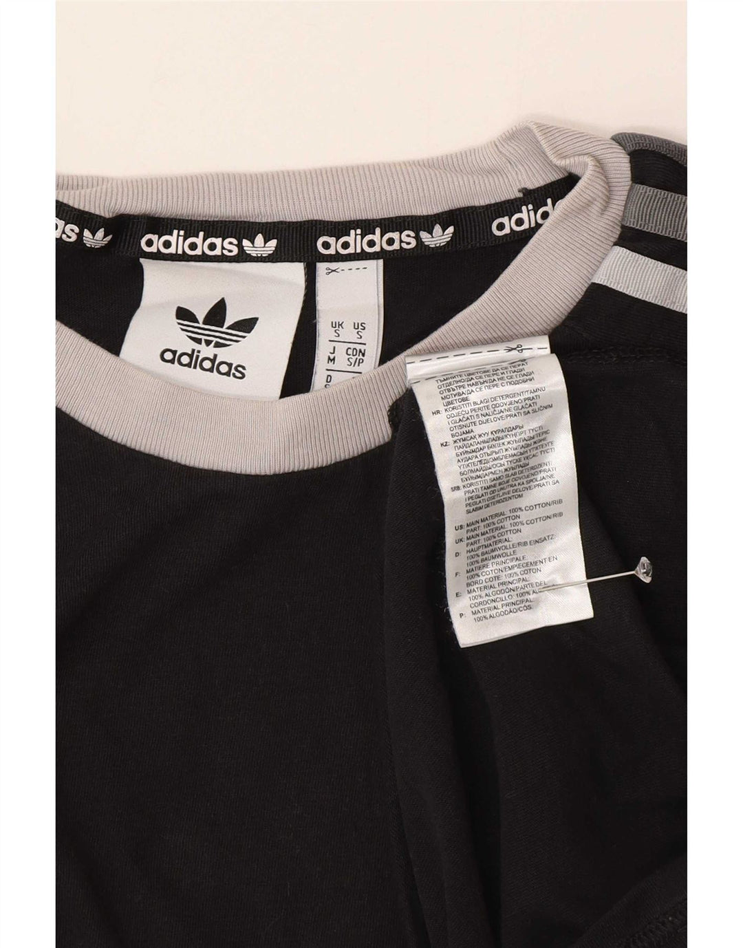 Adidas T-Shirt Homme Haut Petit Coton Noir