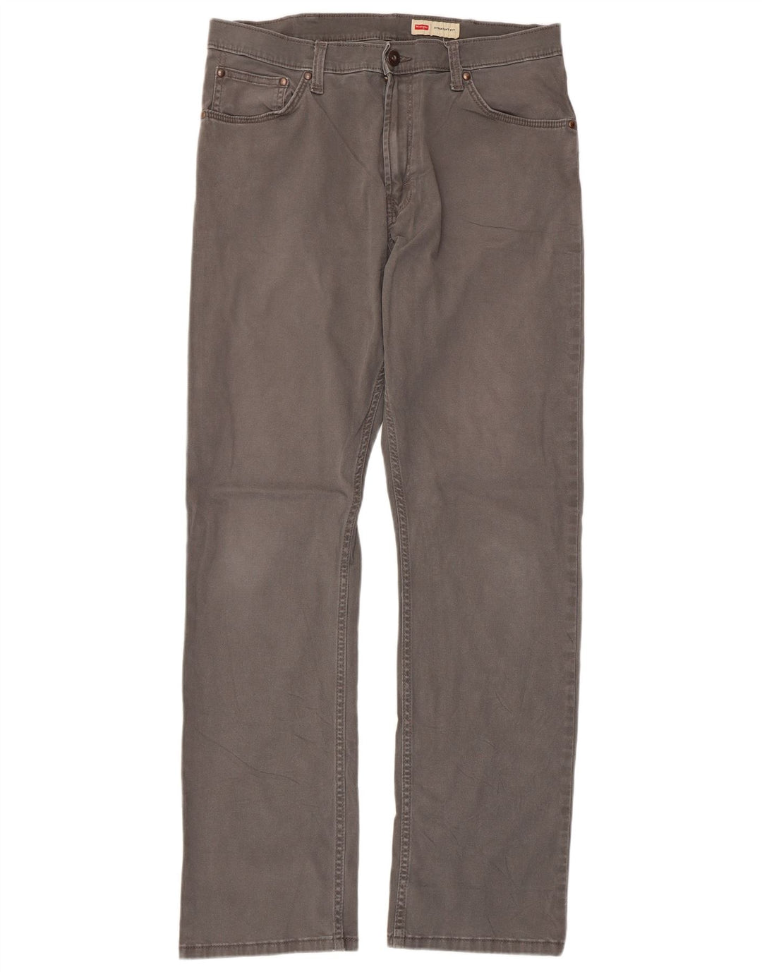 WRANGLER Pantalon décontracté droit pour homme W36 L33 Gris