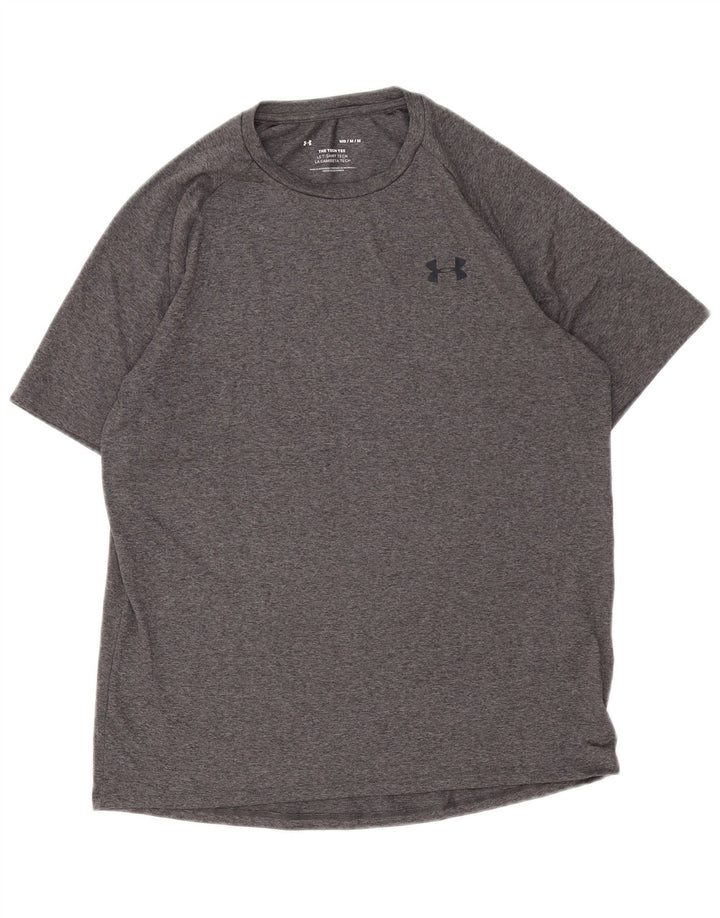 Under Armour T-Shirt Homme Gris Moyen Moucheté Polyester