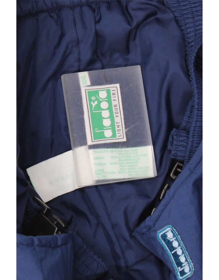Diadora Pantalon de Ski Salopette Femme UK 20 2XL Bleu Polyester