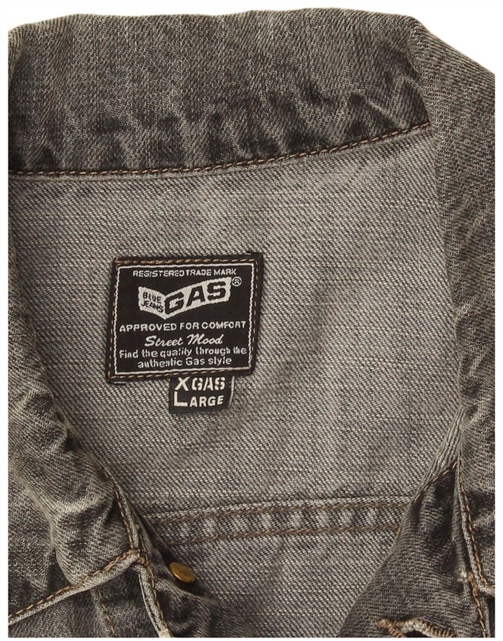 Gas Veste en Jean Femme UK 18 XL Gris
