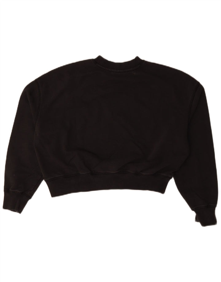 Dickies Sweat-shirt court surdimensionné pour femme UK 14 Noir moyen