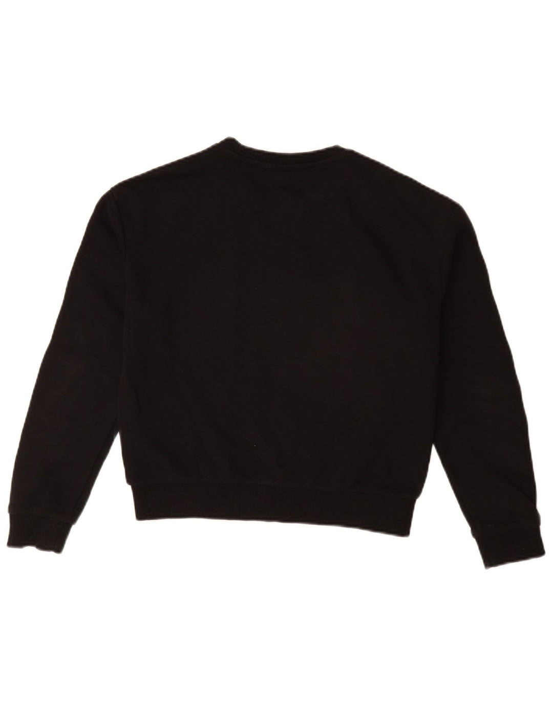 FILA Sweat-shirt surdimensionné graphique pour femme UK 6 XS Noir Colourblock